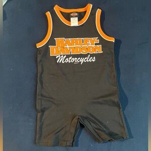 Harley-Davidson Black and Orange One Piece
